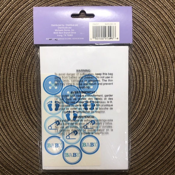 Celebrate It Baby Shower Invitations Baby Boy Blue - Picture 3 of 3